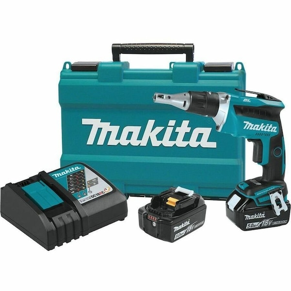 Makita 18V LXT Brushless 4,000 RPM Drywall Screwdriver Kit (5.0Ah) XSF03T - main
