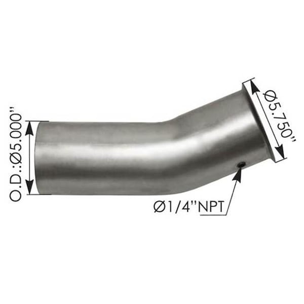 Ilc Replacement For Kenworth T800 Year 2013 Steel Turbo Pipe W Cat Engine WZ-ERC7-E - main