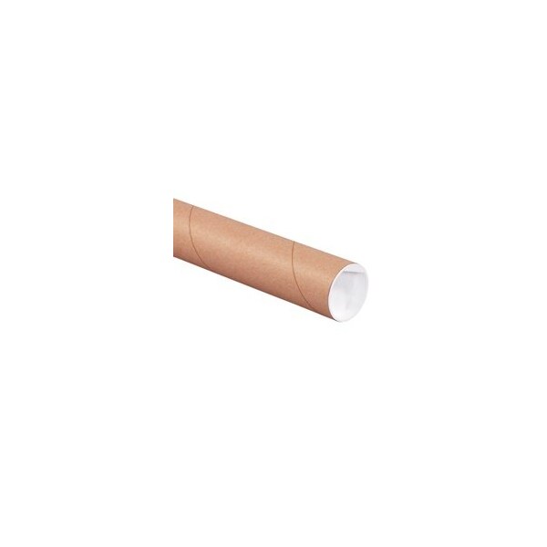 Bubblefast 2 x 26'' Kraft Tubes with Caps, 50PK BFP2026K - main