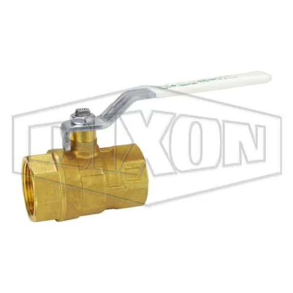 Dixon Ball Valve, 1-1/4 in Nominal, FNPT End Style, Brass Body, Full Port, PTFE Seat/Double O-Ring Softgoo LFV125 - main