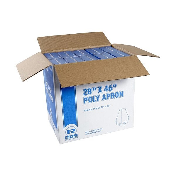 Amercareroyal Apron, Seamless, 0.5 mil, White DA2846 - main