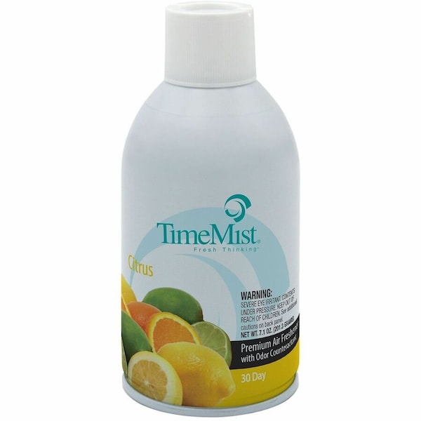 Timemist Metered Air Freshener Refill, Citrus, 6.6 oz Aerosol Spray, PK12 1042781 - main