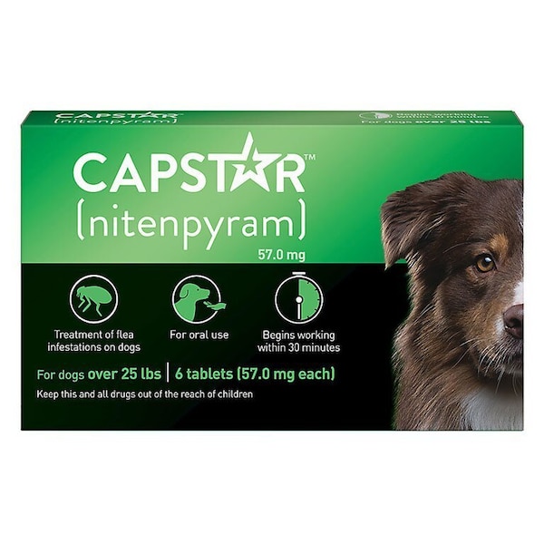 Petiq Capstar Tablets green, over 25lbs, 6PK 035959 - main