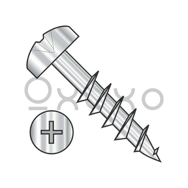 Oxoxo 8-11X2 Phillips Pan Deep Thread Wood Screw 2/3 Threaded 410 Stainless Bright Hardened, 3000PK 620778 - main