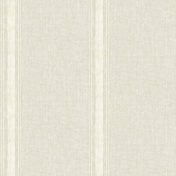 Chesapeake Linette Beige Fabric Stripe Wallpaper 4072-70070 - main