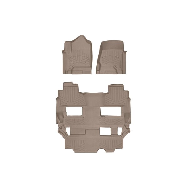 Weathertech Tan, Front and Rear FloorLiner HP 45607-1-6IM - main
