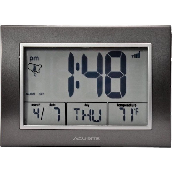 Zoro Select Atomic Desk Clock, w/Temperature 13131A4 - main