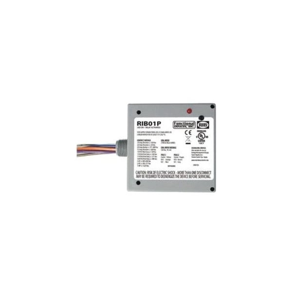 Functional Devices-Rib Enclosed Pre-Wired Relay, 20A at 300VAC, DPDT RIB01P - main