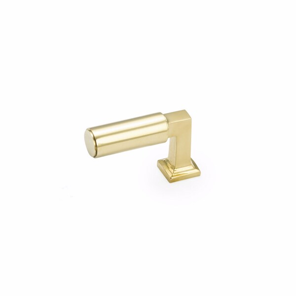 Schaub 2in Haniburton Cabinet Finger Pull Unlacquered Brass Finish 472-UNBR - main