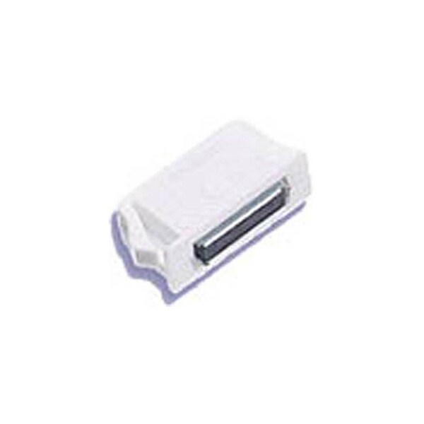 Southco Magnetic Latch, Snap-In- Rectangular hole, 8 N 1.8 lbs. Rated Load, Small Size, White 02-10-301-20 - main