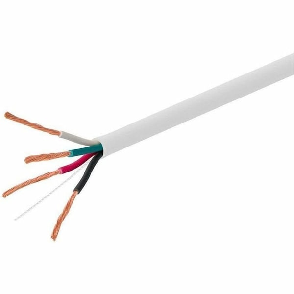 Monoprice Speaker Wire CL3 Rated 4-Conductor 18AWG 250ft White 44339 - main