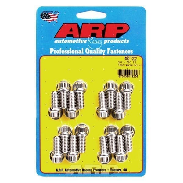 Arp 400-1202 Stainless Steel Polished Header Bolt Kit ARP400-1202 - main