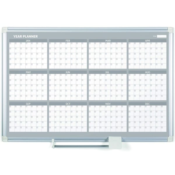 Bi-Silque MasterVisi, 12 Month Year Planner, 36x24, Aluminum Frame GA03106830 - main