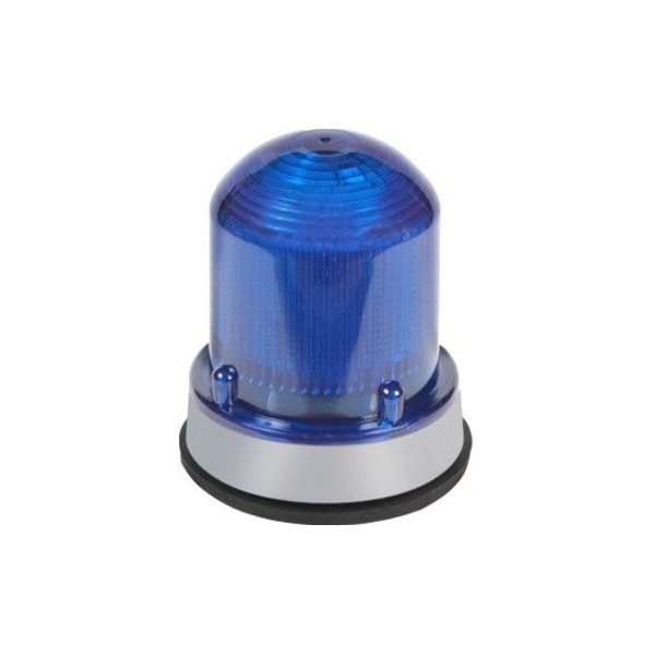 Edwards Signaling Warning Light, Blue, LED, 120V AC, 65 FPM, 3 1/4 in Dia. 125XBRMB120AB - main
