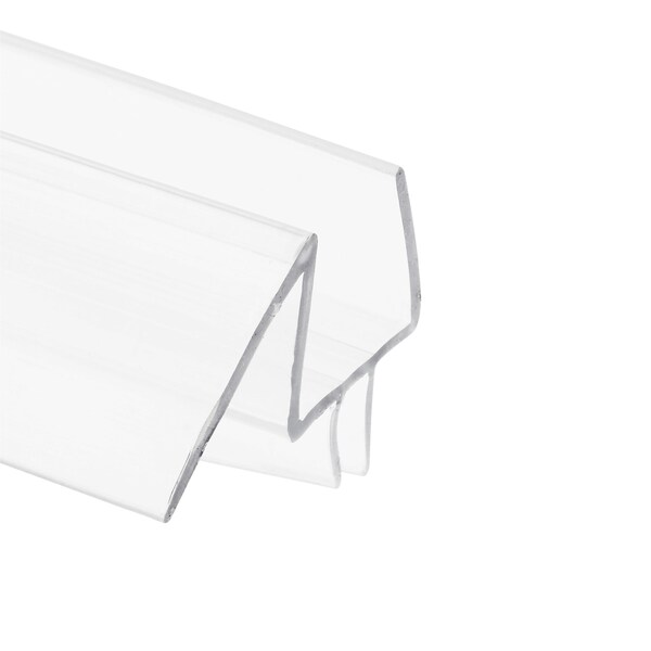 Prime-Line Frameless Shower Door Bottom Seal for 1/2 in Glass Doors, 45 Deg Drip Guard, 36 in, Clear Vinyl M 6259 - main