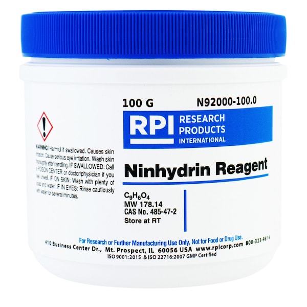 Rpi Ninhydrin Reagent, 100 Grams N92000-100.0 - main