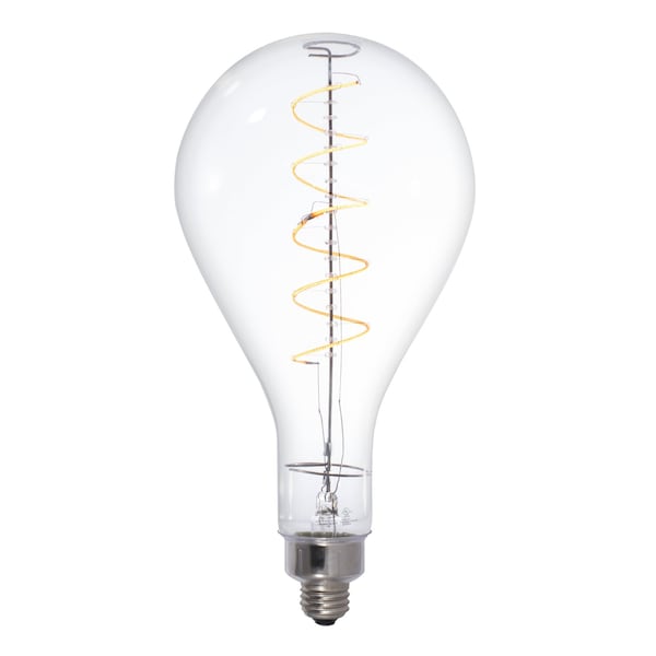 Bulbrite 40W Equivalent Amber Light PS52 Dimmable LED Grand Filament Pear Shaped Nostalgic Light Bulb 776300 - main