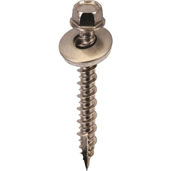 Acorn International 1-1/2'' Washered SS Metal To Wood Screw, 250 Ct. SW-MW15SS250 - main