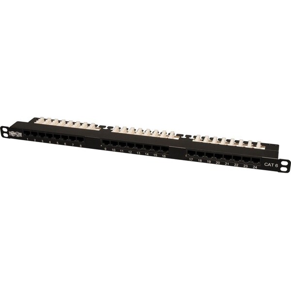 Tripp Lite Patch Panel, Cat6/5e, 110Punch, 0.5U, 24port N252-024-HU - main