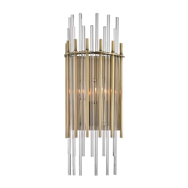 Hudson Valley Lighting Wallis 2 Light Wall Sconce 8 In. Aged Brass 6300-AGB - main