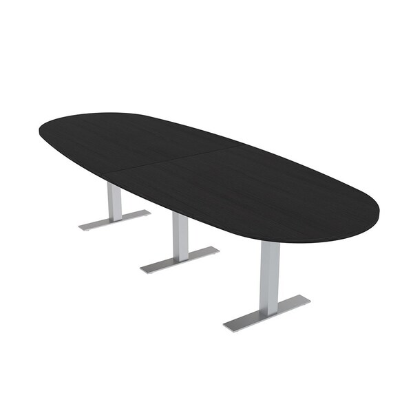 Skutchi Designs 10 Person Conference Table With Power Unit | 10' Boval Table | Harmony Series HAR-BOVL-48X120-T-U999ST19-NA - main
