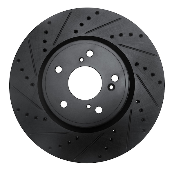 Dynamic Friction Co DFC Brake Rotor - Drilled and Slotted - Black 633-59064L - main