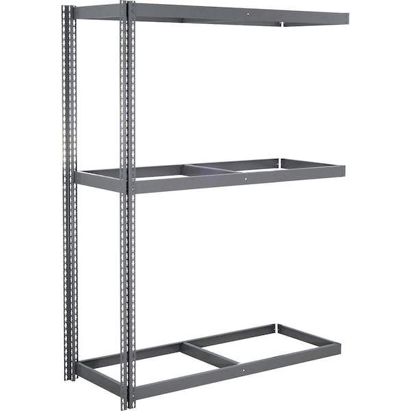 Global Industrial 3 Shelf, Heavy Duty Boltless Shelving, Add On, 72"W x 48"D x 72"H, No Deck B3163961 - main