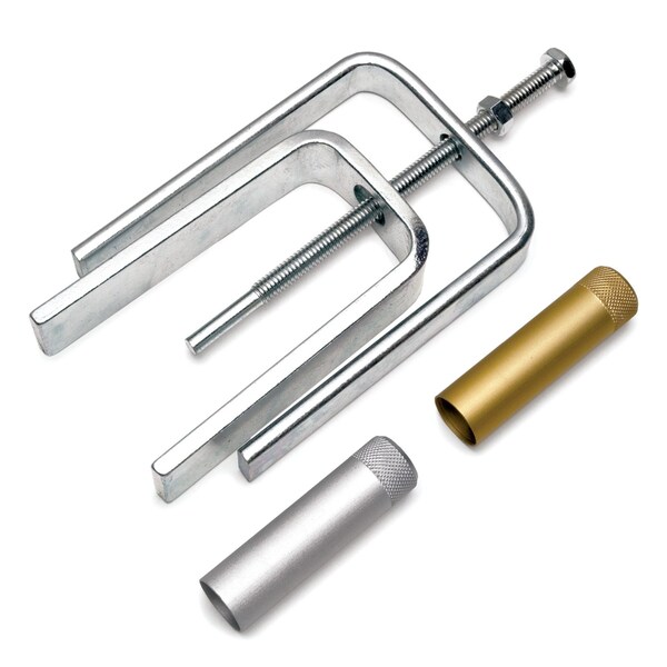 Performance Tool Steering Wheel Lock Plate Tool, SAE/Metric, Steel Yokes, Aluminum Adapters W80649 - main