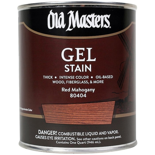 Gel Stain Qt Old Masters Red Mahogany Oil-Based Stain 80404 - main