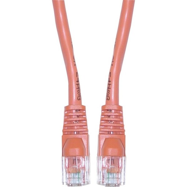 Cable Wholesale Cat6a Orange Copper Ethernet Patch Cable, 10 Gigabit, Snagless/Molded Boot, POE Compliant, 500 13X6-031HD - main