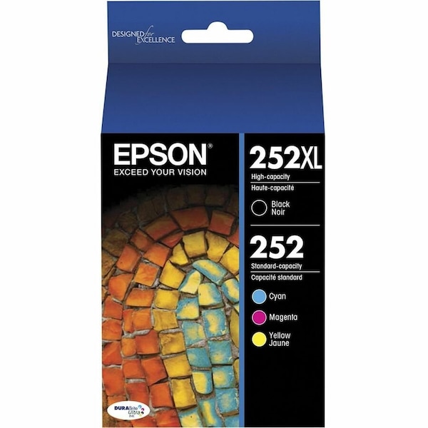Epson T252 Blk Color Combo Ink XL T252XL-BCS - main
