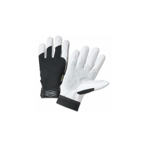 Ironcat Heavy Duty Goatskin Gloves, 2X-Large, White; Black, Elastic, Kevlar 813-86552/2XL - main