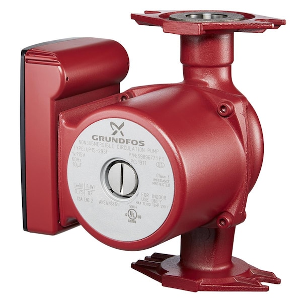 Grundfos 1/2 Sweat UP 15-10B5/TLC 1-Speed Bronze Circulator Pump, 115V, 1/25 HP 59896215 - main