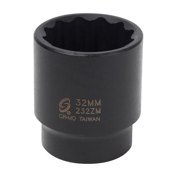 Sunex 1/2 in Drive 32Mm 12 Point Impact Socket 232ZM - main