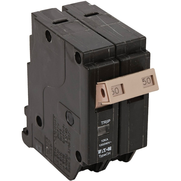 Eaton CHF 50A Double-Pole Standard Trip Circuit Breaker CHF250CS - main