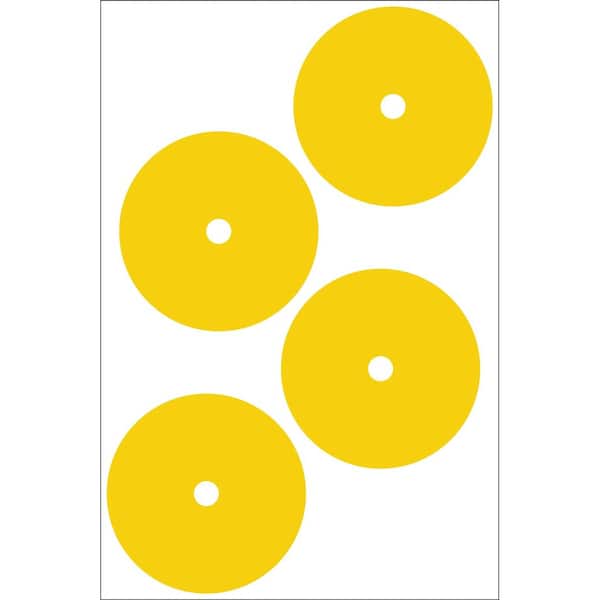 Accuform GAUGE MARKING DECALS 4 in COLOR YELLOW GML105YL - main