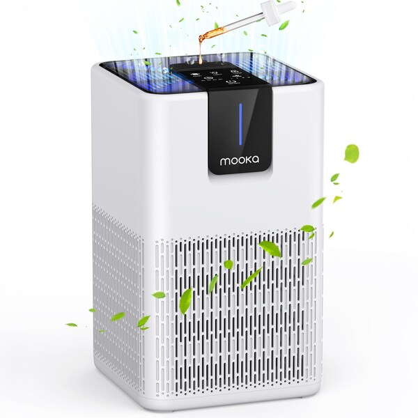 Edendirect 1250 sq.ft. H13 True HEPA Personal Air Purifier in White, with Aromatherapy Function, Timer, Smar ZR-HAAP1184_T - main