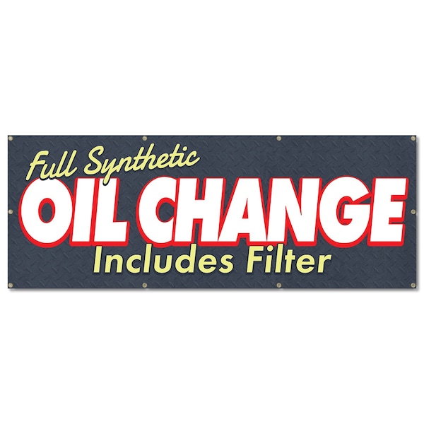 Signmission Oil Change, 36 Inch, Banner B-96-30406 - main