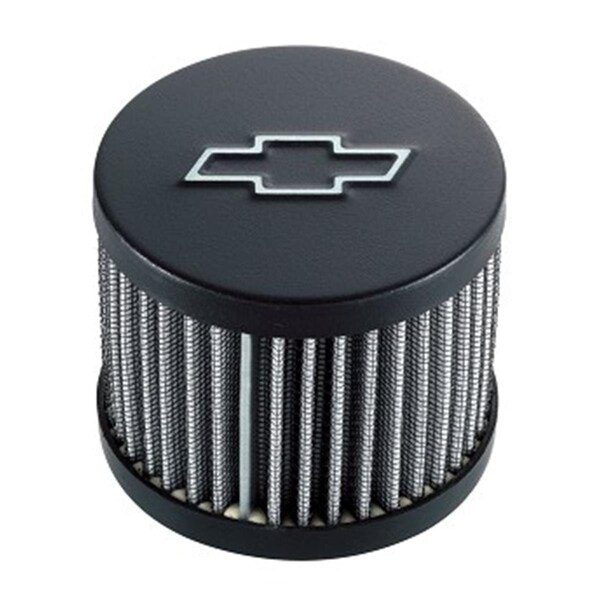 Powerplay 141614 3 in. Round Crankcase Breather Cap - Black PO745801 - main