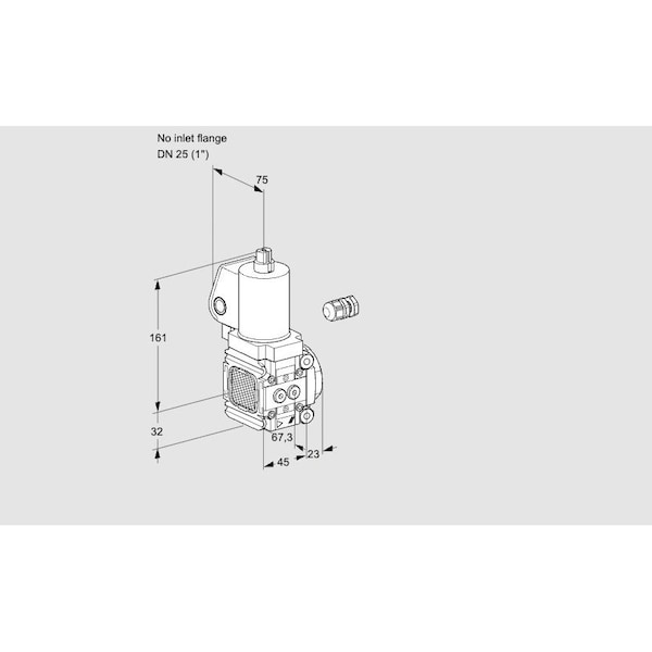 Honeywell Kromschroder VLV ASSY, SOLND, RP1 OUTLT, GAS VAS 1 /25R/ KS88003762 - main