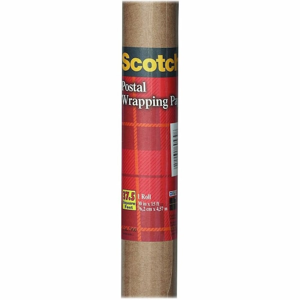Scotch Postal Wrapping Paper, Brown MMM7900 - main