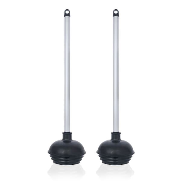 Neiko Toilet Plungers, Dual Pack, Patented All-Angle Design, Aluminum Handle 60170A - main