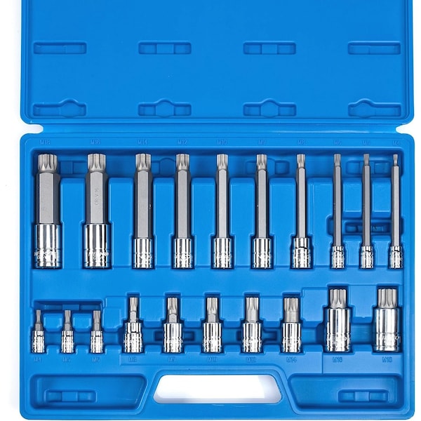 Neiko XZN Triple Square Bit Set, Extra Long , Tamperproof 10057A - main