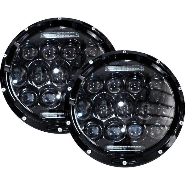 Race Sport (2) 7In Led Conversion Lenses 13X5W - Plug-&-Play H4H/L (Black) Pr RS-7LED13X5HL-PR - main