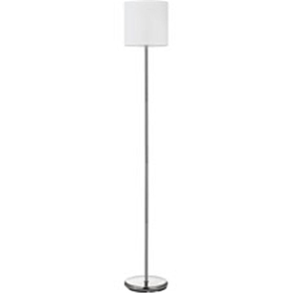 Lorell 10W Linen Shade LED Floor Lamp, Silver LLR99967 - main
