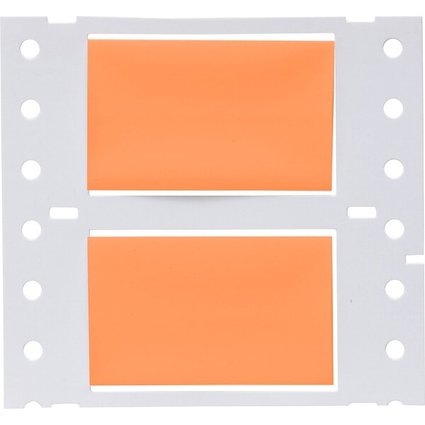 Brady PermaSleeve HX Heat Shrink Double Sided Wire Marking Sleeves, 0.75 in. x 2 in. W, Orange, Roll of 2500 2HX-750-2-OR-J - main
