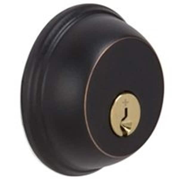 Schlage Entry Deadbolt, 1 Grade, Keyed Alike Key, Metal, Aged Bronze, 238 x 234 in Backset, C, K4 Keyway B62V 716 - main