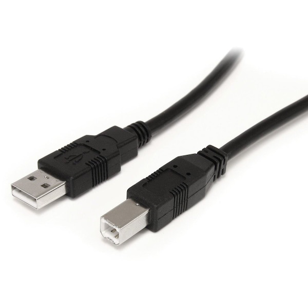 Startech.Com 9 m 30 ft. Active USB 2.0 A to B Cable - M/M - Black USB2HAB30AC - main