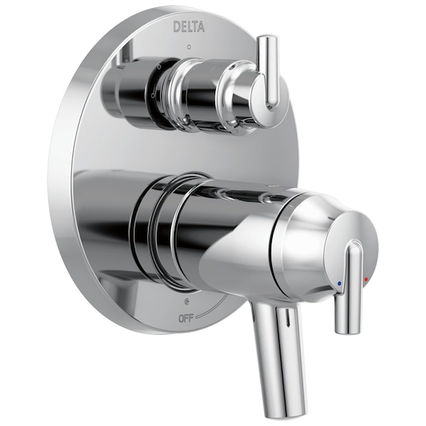 Delta Contemporary Two Handle TempAssure 17T Series Valve Trim with 3-Setting Integrated Diverter T27T859 - main