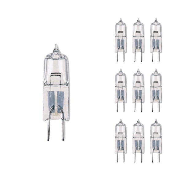 Bulbrite Mini 10w Equivalent T3 Bi-Pin Base G4 in Clear Fnsh Dimmable Soft Wht 2900K Halogen Lght Bulb, 10PK 860779 - main